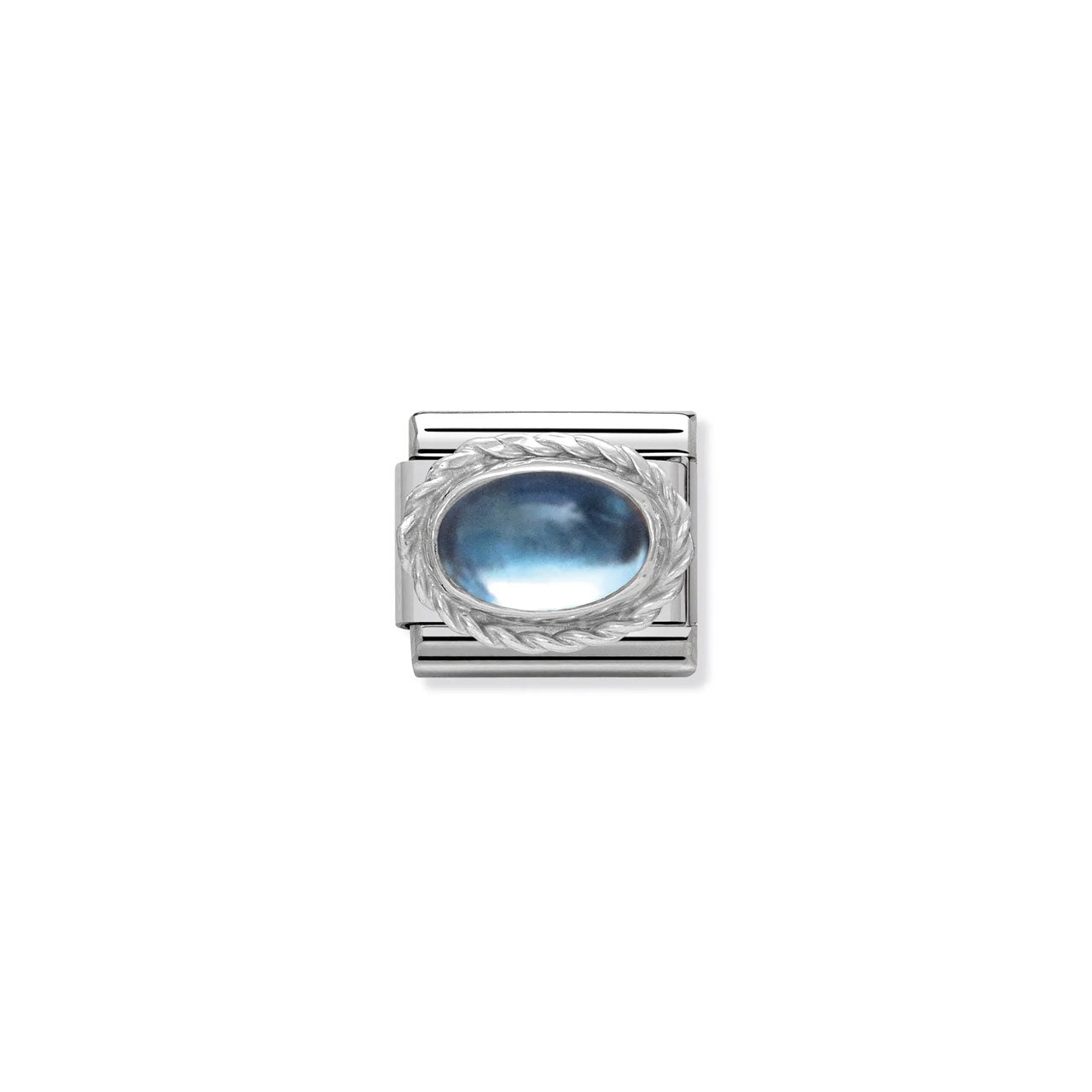 Composable Classic Link 330504/13 Light Blue Topaz Stone In 925 Silver