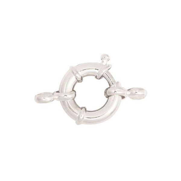 Sterling Silver 15mm Bolt Ring with Fittings