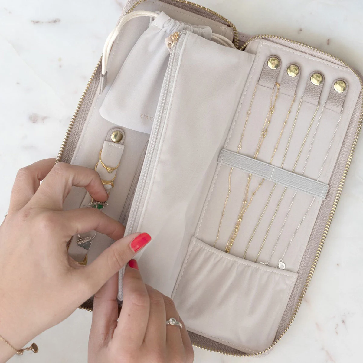 Taupe Jewellery Wallet