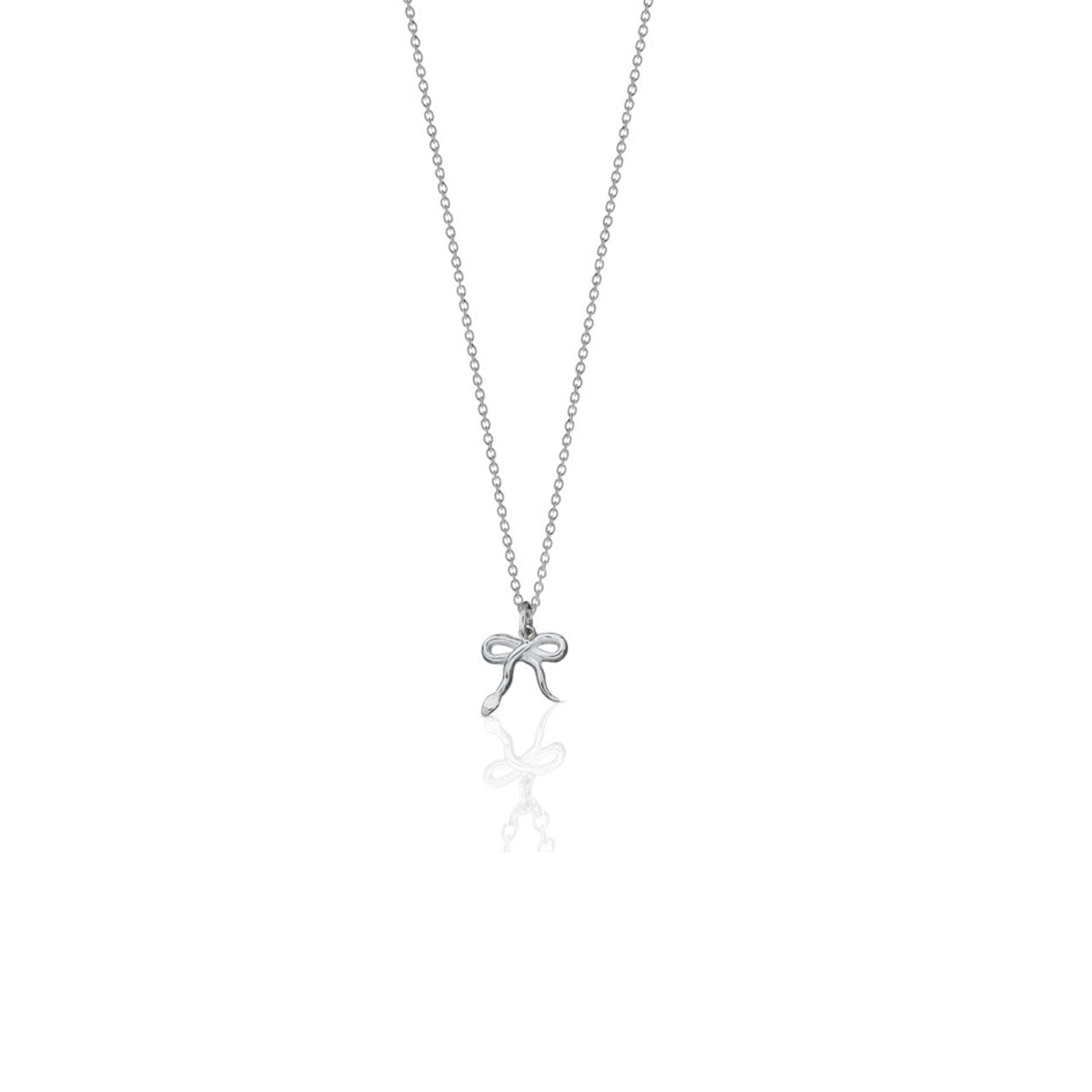 Sterling Silver Serpent Charm Necklace
