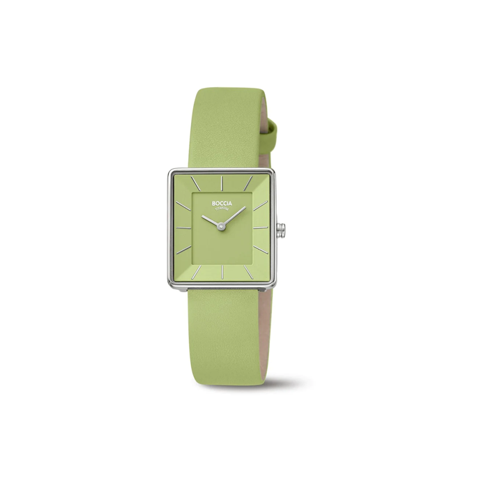 Boccia - Ladies Green Strap Titanium Watch - 3351-03