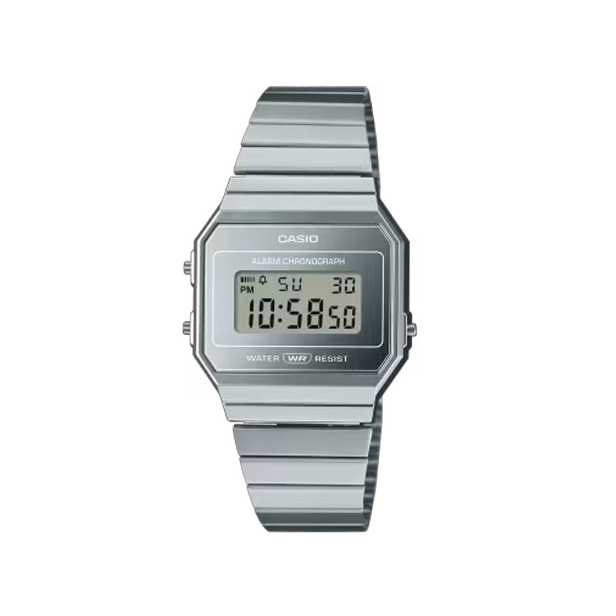 Casio - Silver Vintage Monochromatic Watch - A700WEV-7A