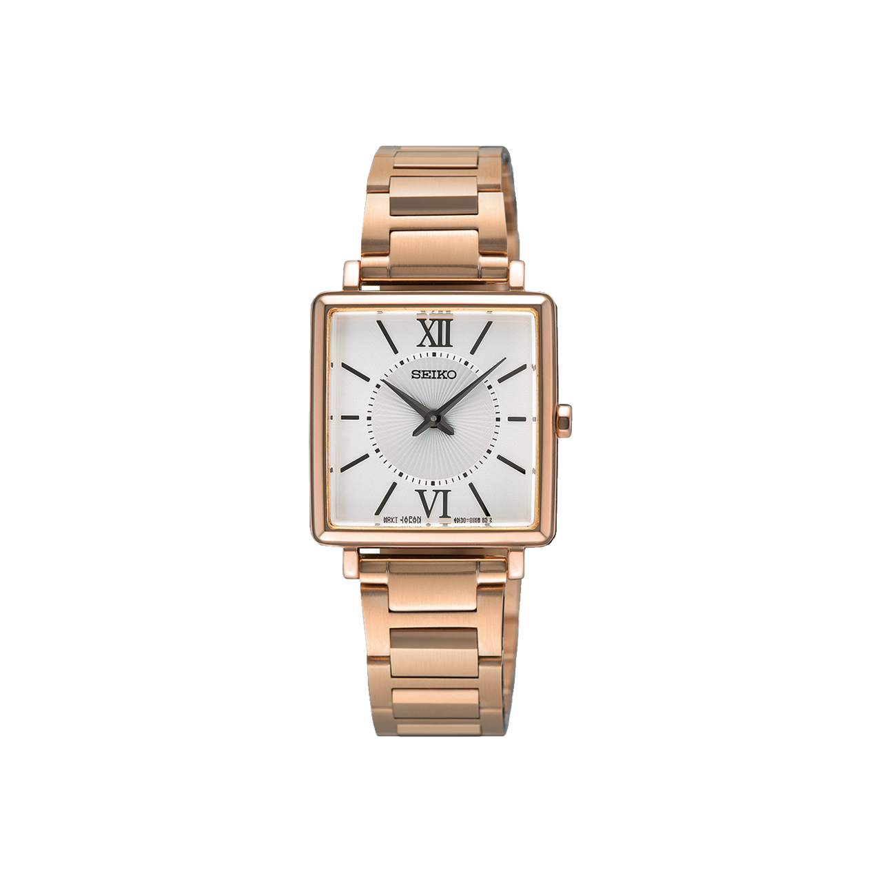 Seiko - SWR112P Ladies Rose Gold Classic Rectangular Daywear Watch