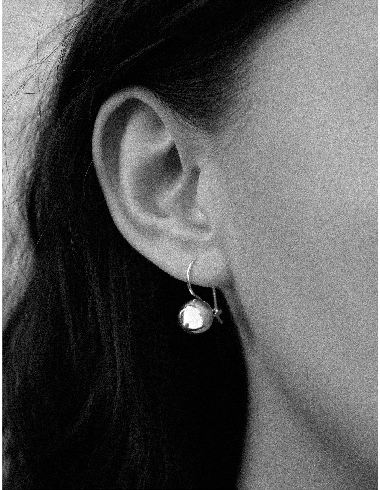 Rose Gold Euro Ball Earrings - Jamies Jewellers