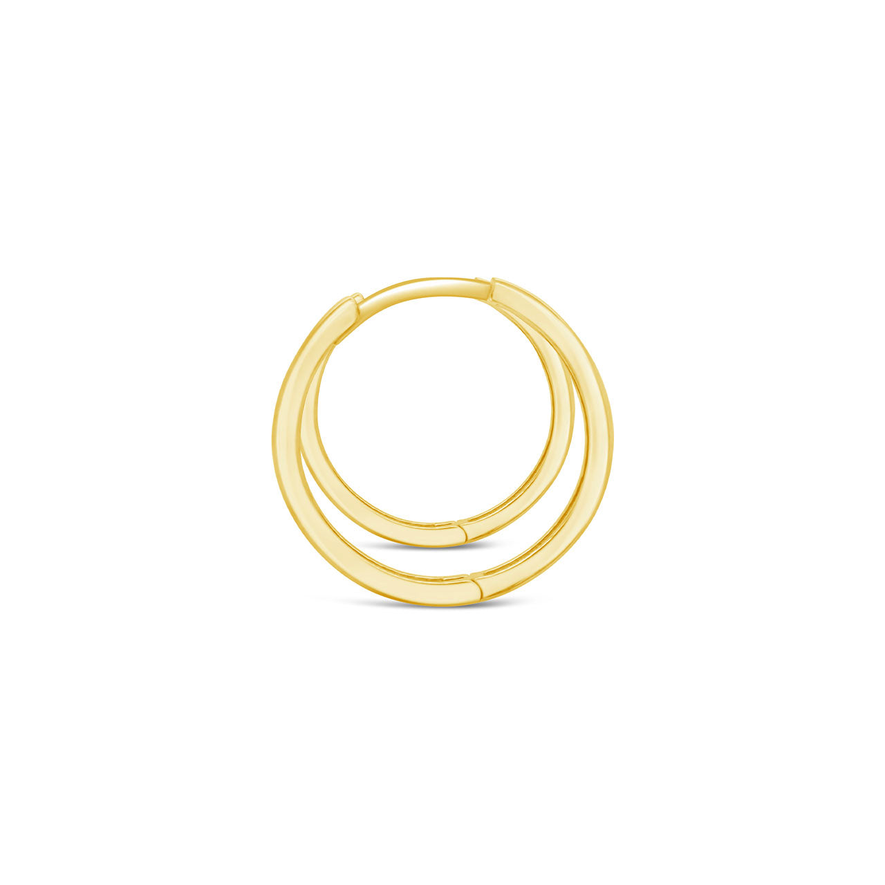 9k Yellow Gold Polished Huggie Earrings
