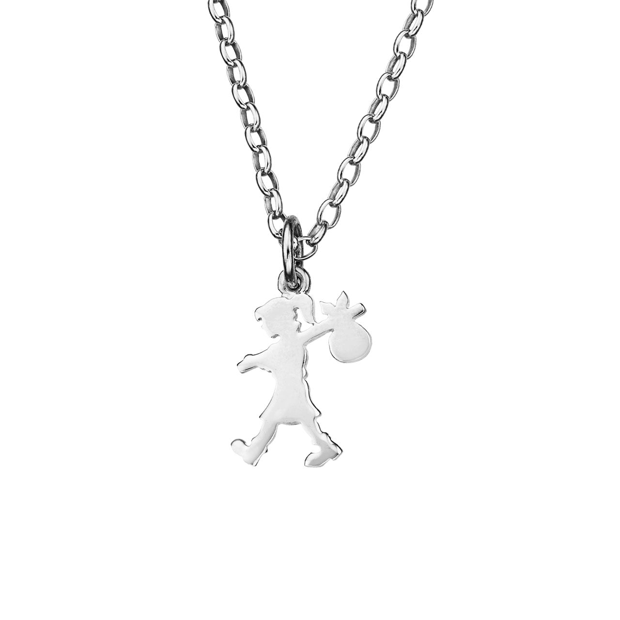 Sterling Silver Runaway Girl (Small) 45cm Pendant