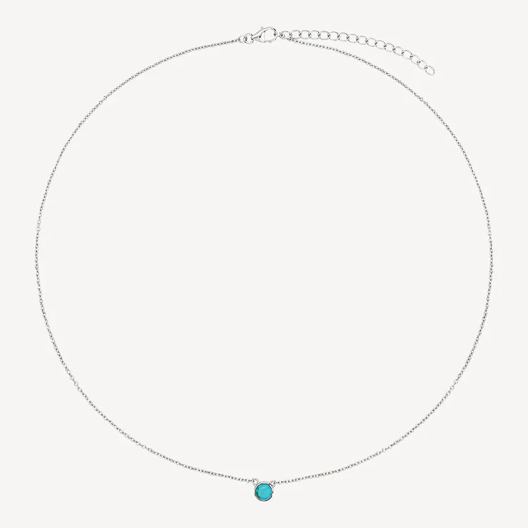 Heavenly Turquoise Silver Necklace