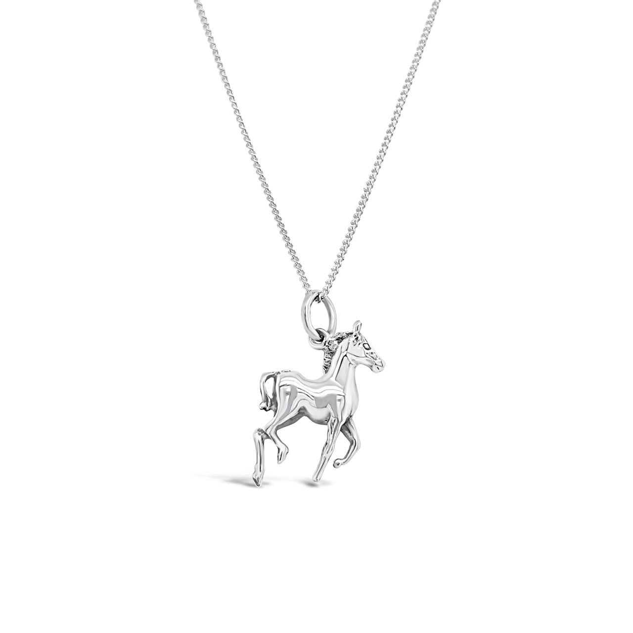 Sterling Silver Prancing Horse Pendant