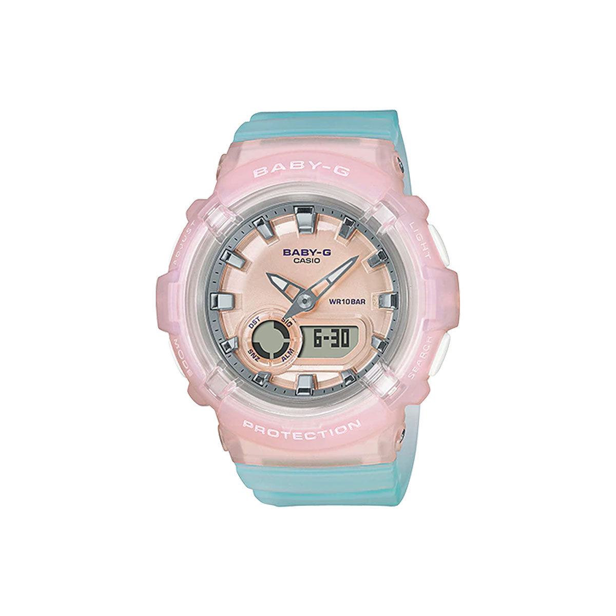 Transparent Pastel Pink & Green - BGA280-4A3