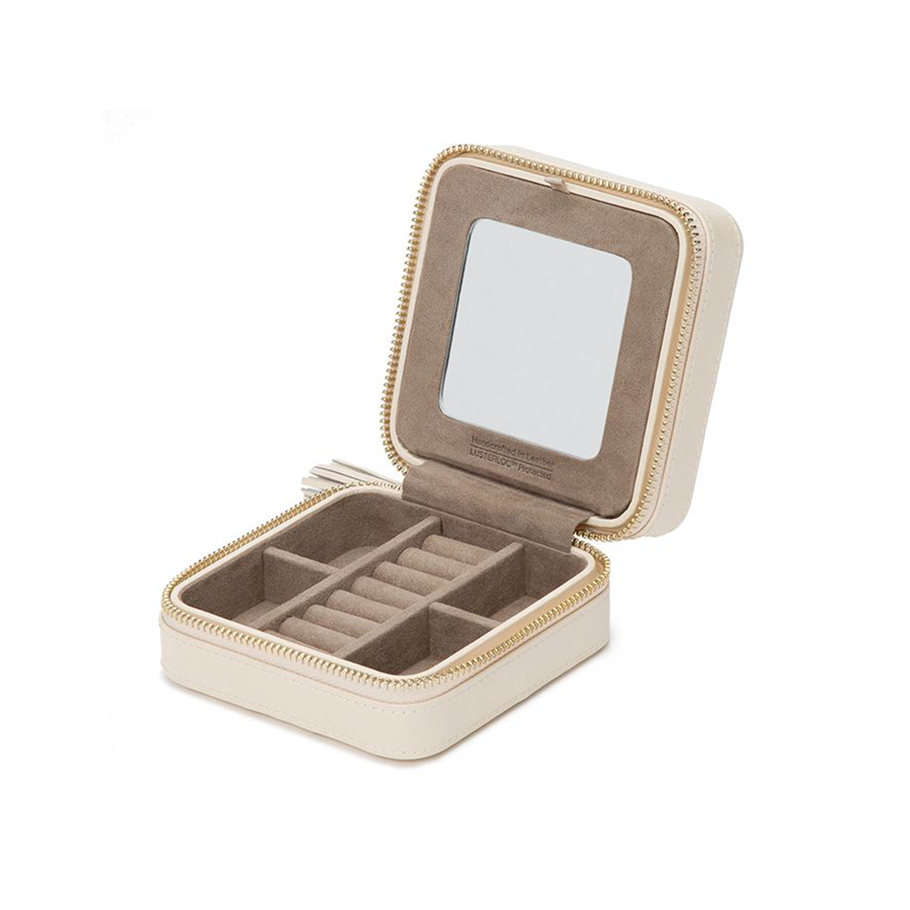 Caroline Zip Travel Case - Ivory