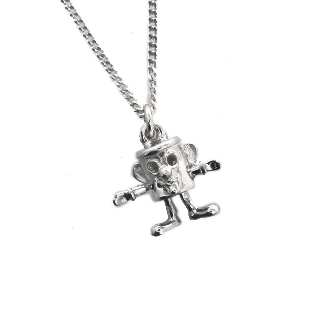 Sterling Silver Tin Man Pendant