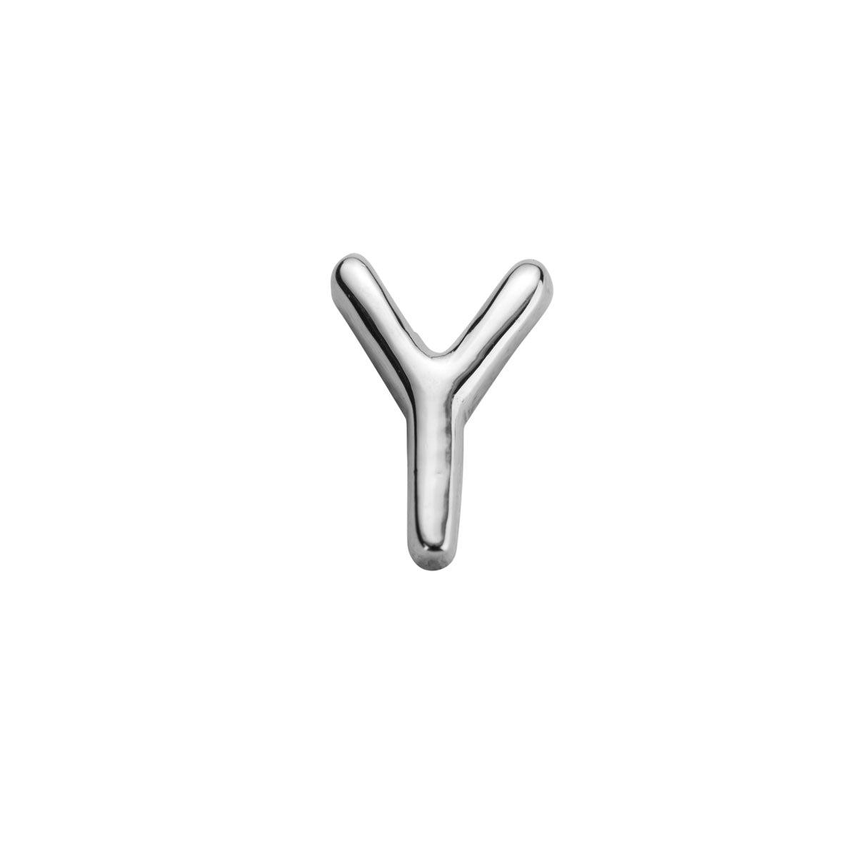 Silver Letter Y