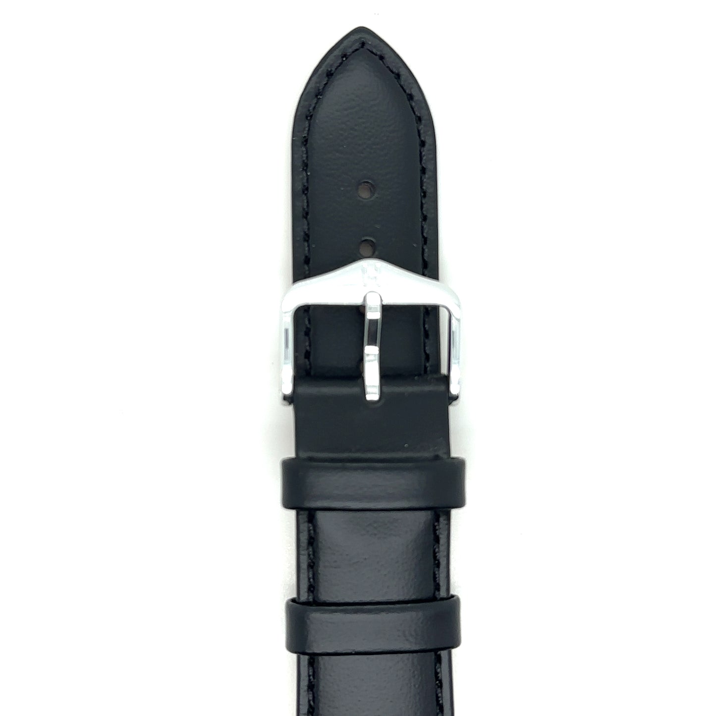 Corse - 20mm Black Long Leather Strap