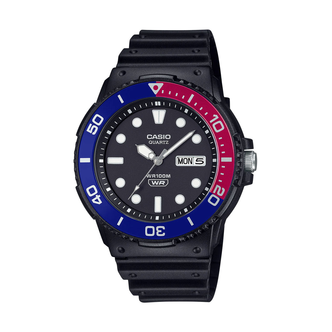 Casio Red and Blue Mens Analogue Marine Design - MRW230H-1E1