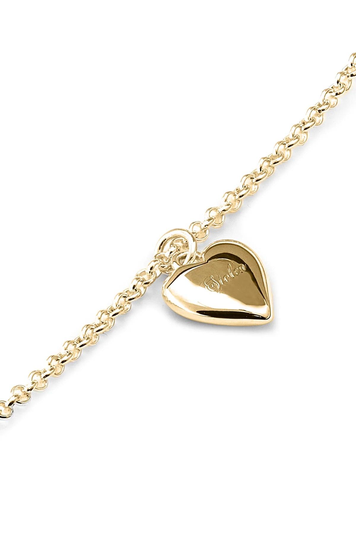 Full Heart Necklace - Gold Plated - Jamies Jewellers