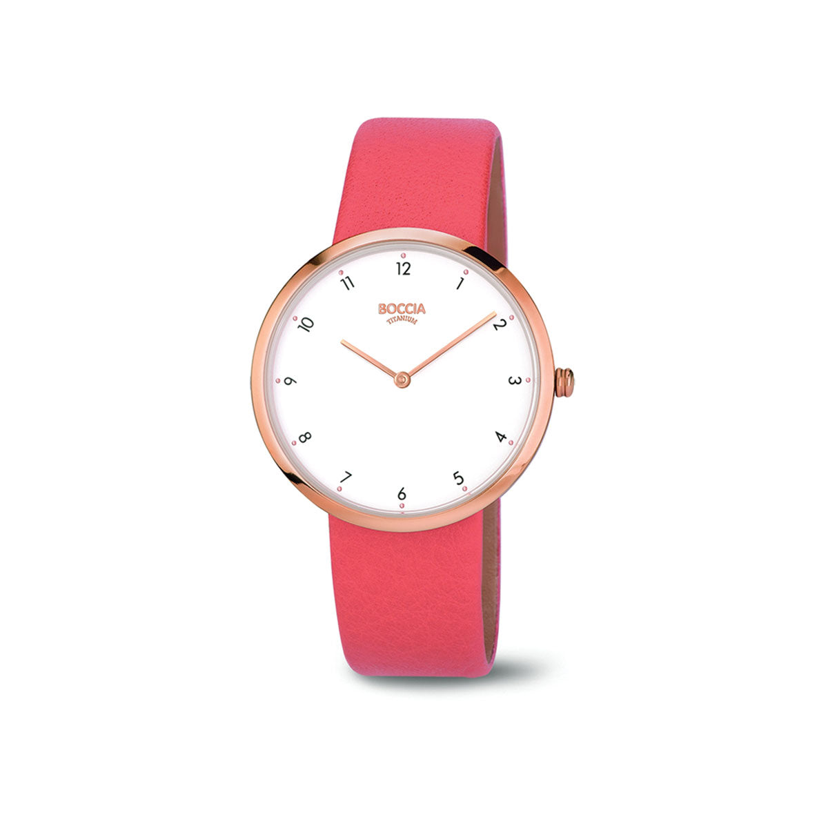 3309-03 - Ladies Titanium Watch with Rose Strap