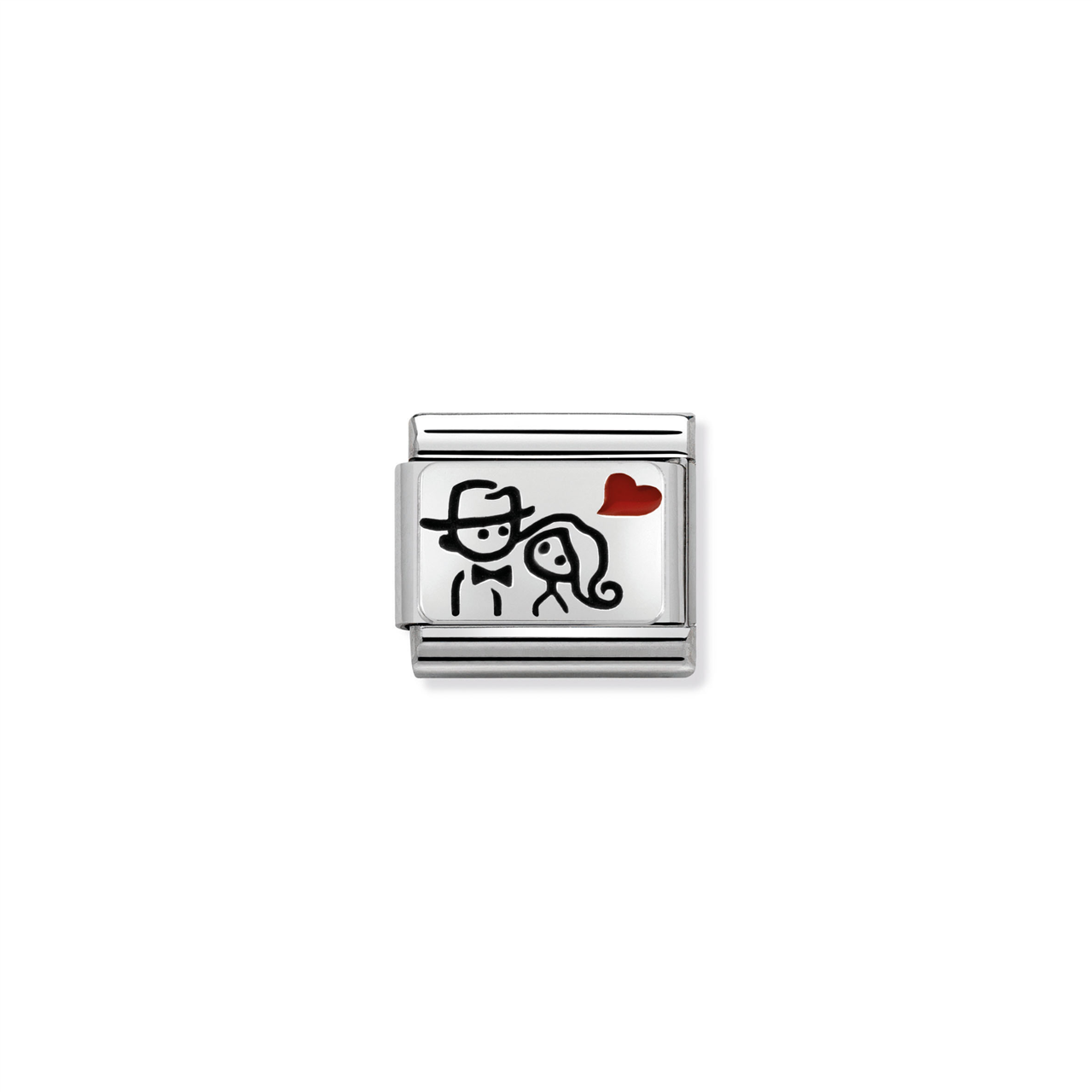 Composable Classic Link 330208/10 Couple with Heart