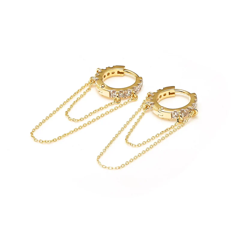 Galaxie Hoops (CZ/Gold)