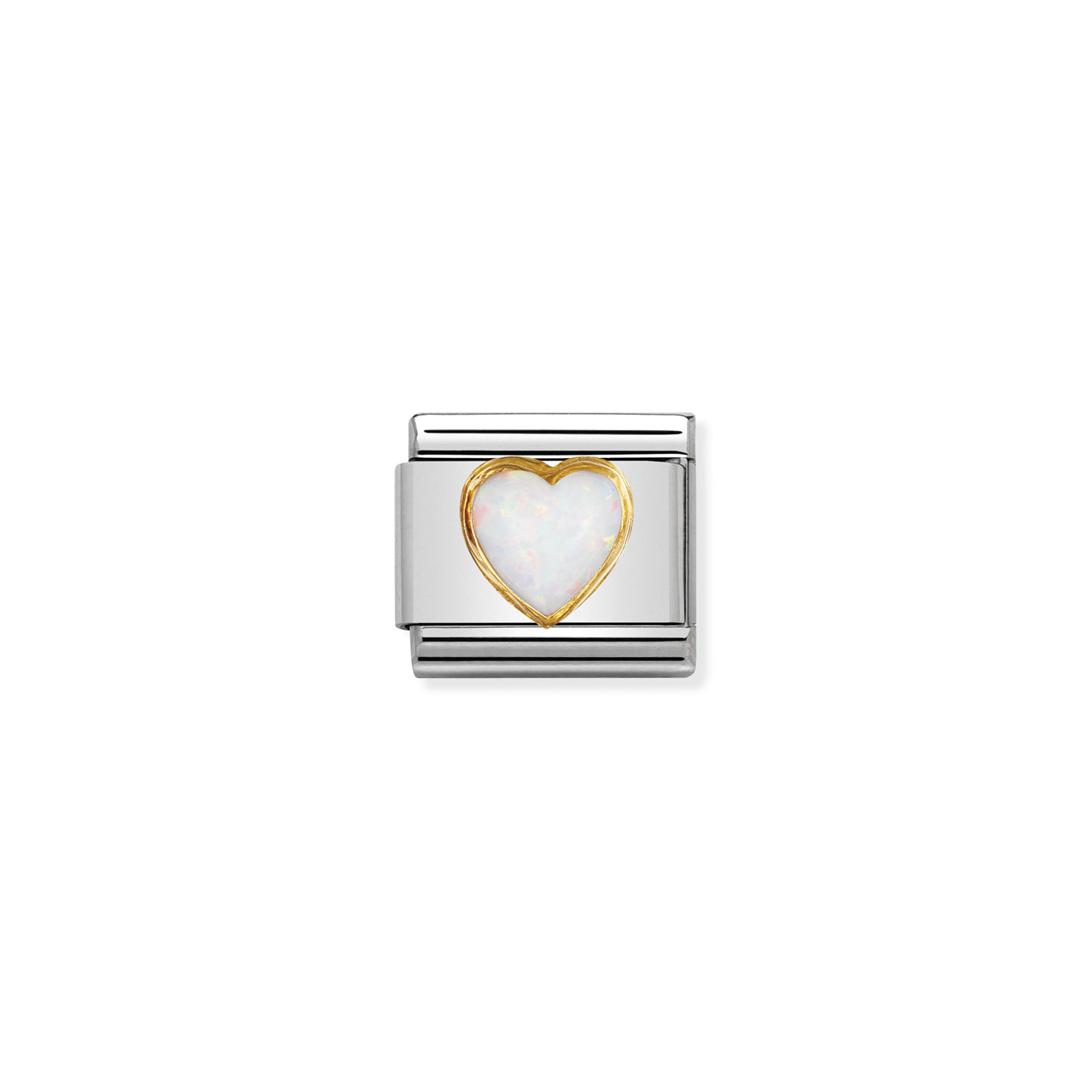 Composable Classic Link 030501/07 Heart with White Opal