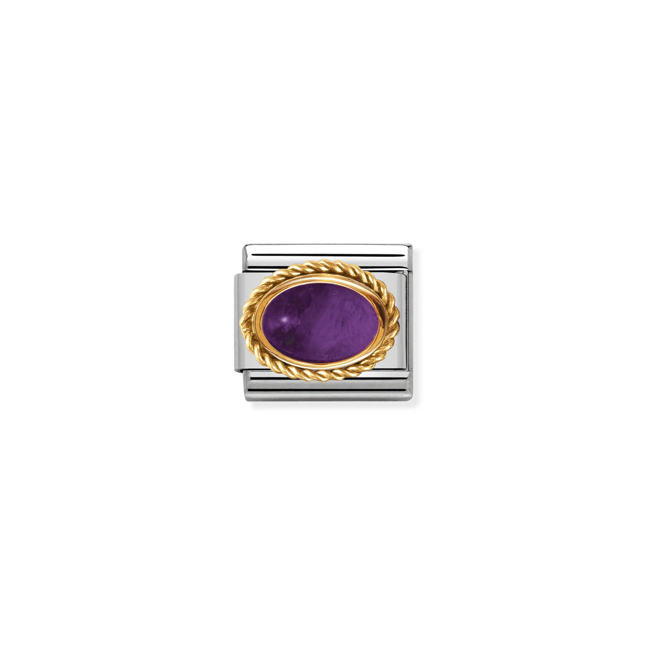 Composable Classic Link 030508/02 Amethyst Oval In 18K Gold