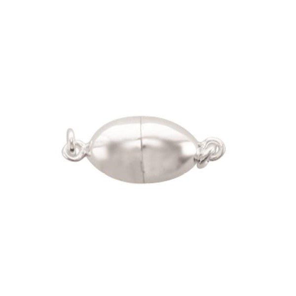 Sterling Silver 8x15mm Magnetic Barrel Clasp