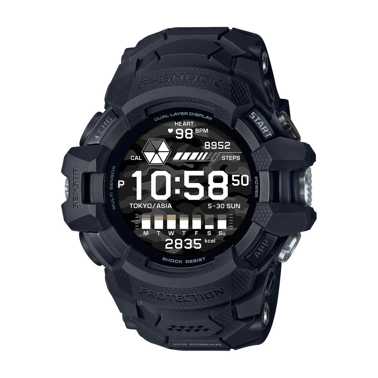 G-Squad Pro - Black Smart Watch - GSWH1000-1A