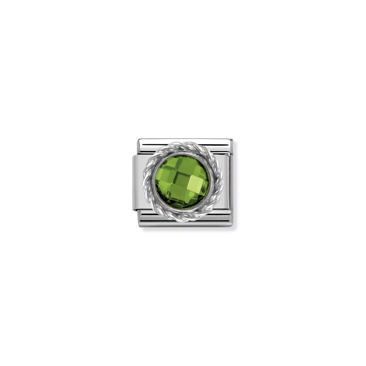 Composable Classic Link 330601/004 in Silver Green Stone