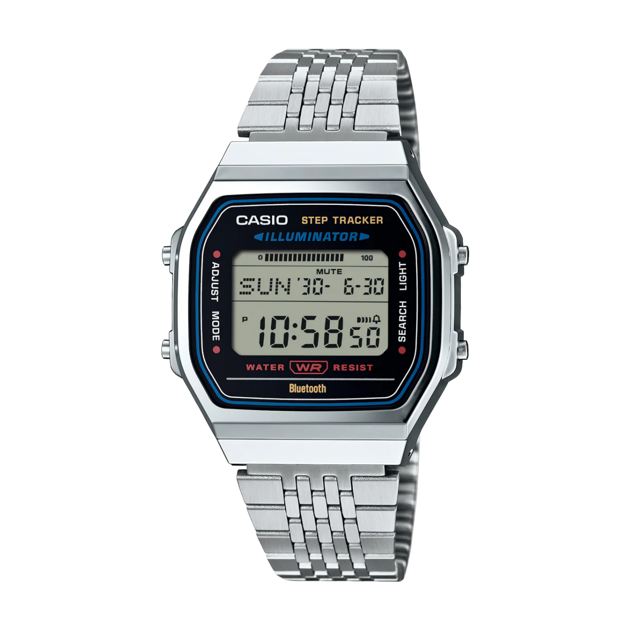 Casio Digital Vintage Steel Step Counter Watch - ABL100WE-1A