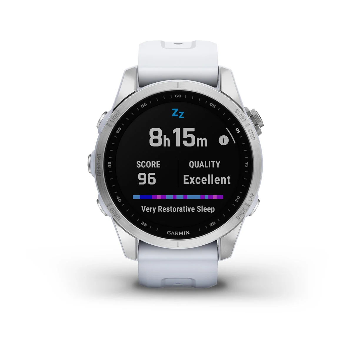 fēnix® 7S – Standard Edition - Silver with Whitestone Band - 010-02539-03
