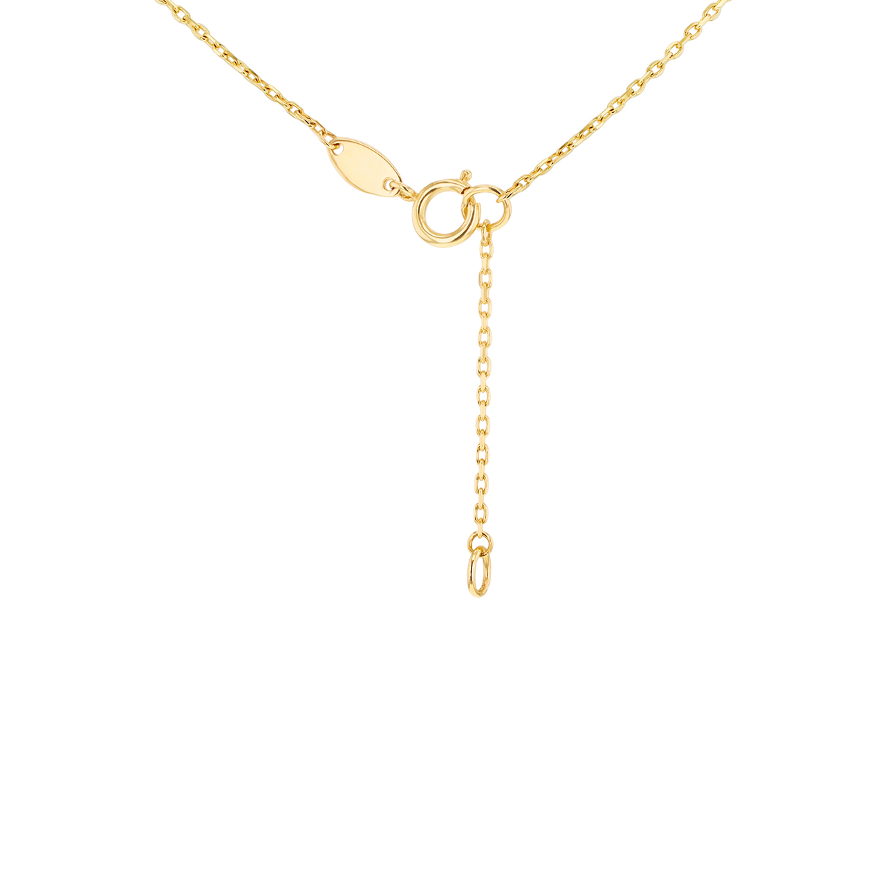 9k Yellow Gold Mother of Pearl Petal Necklace