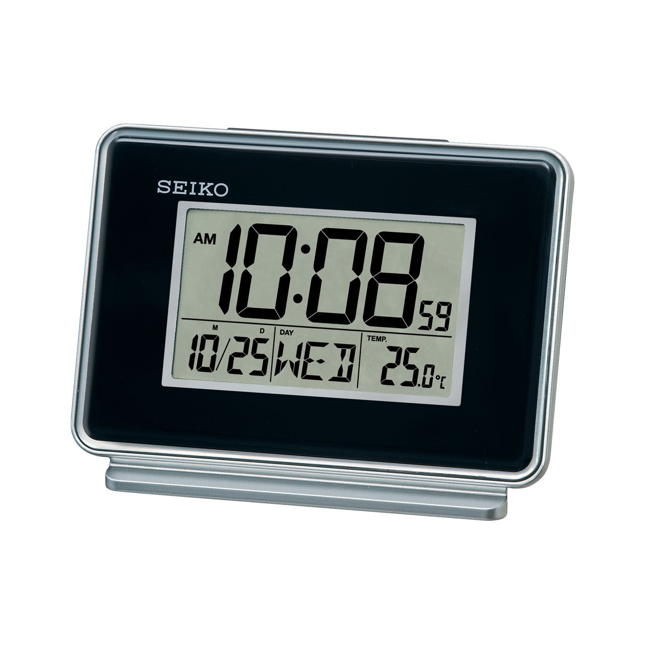 QHL068-K - Square Digital Duo Alarm Clock