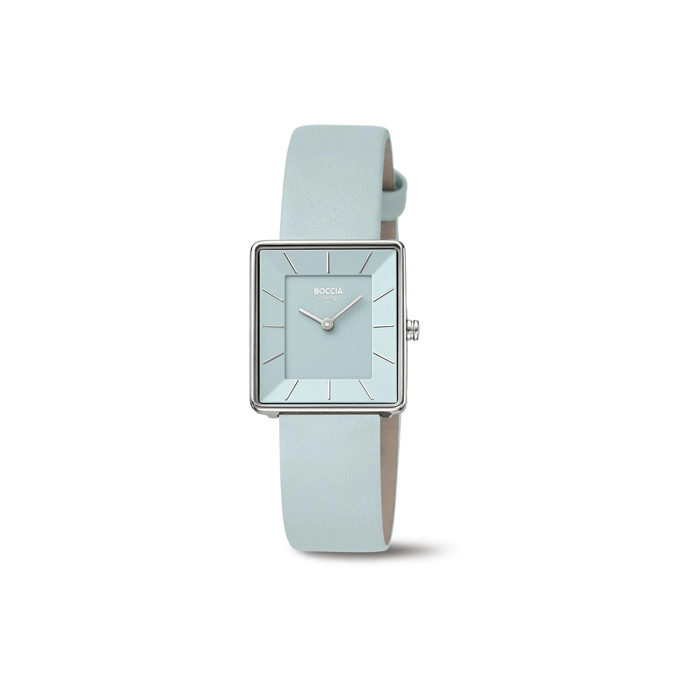 Boccia - Ladies Square Ice Blue Titanium Watch - 3351-02
