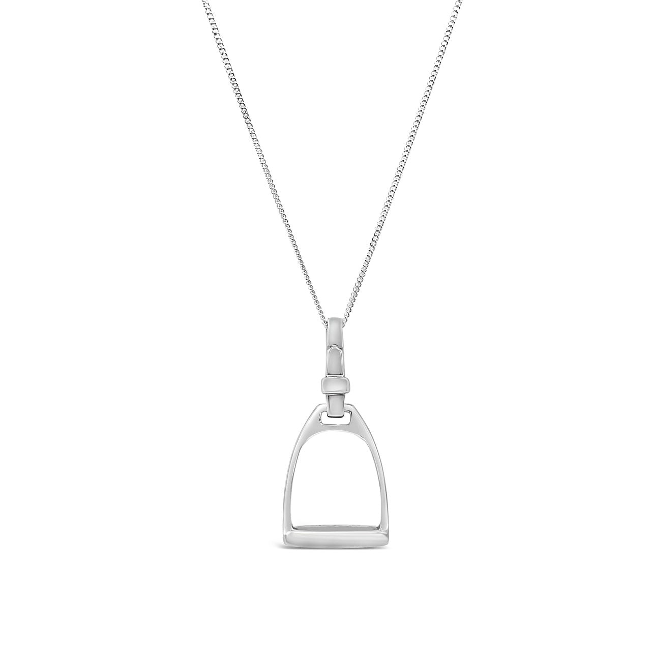 Sterling Silver Medium Stirrup Pendant