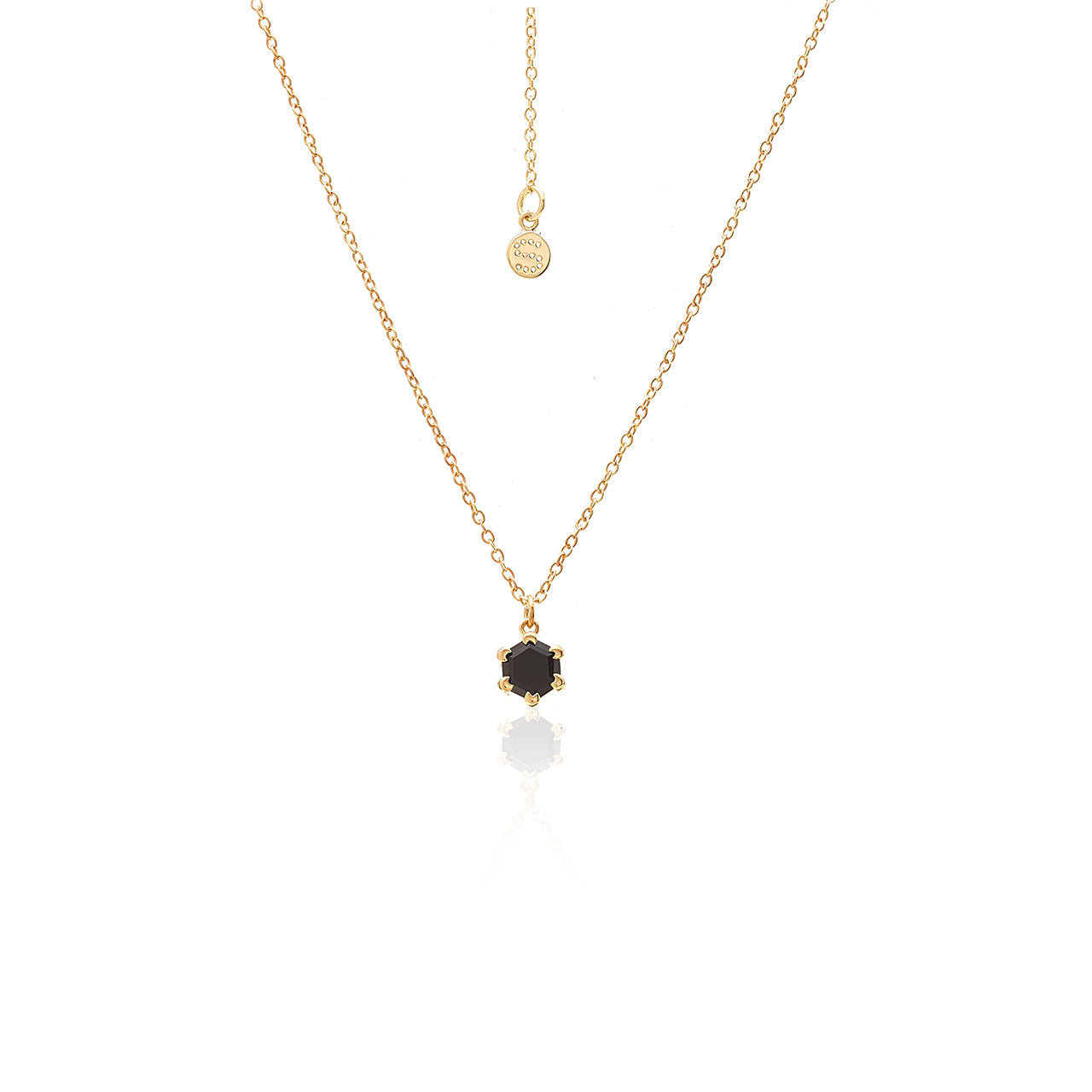 Harmony / Necklace / Black Spinel + Gold