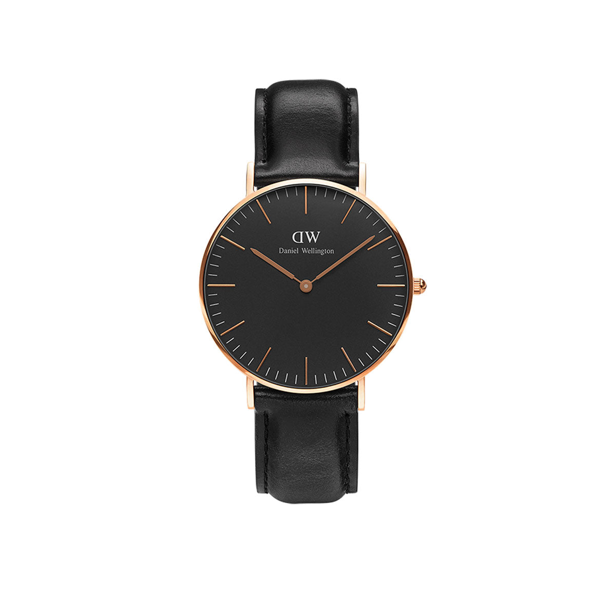 Classic 36mm Sheffield - Black & Rose Gold Watch