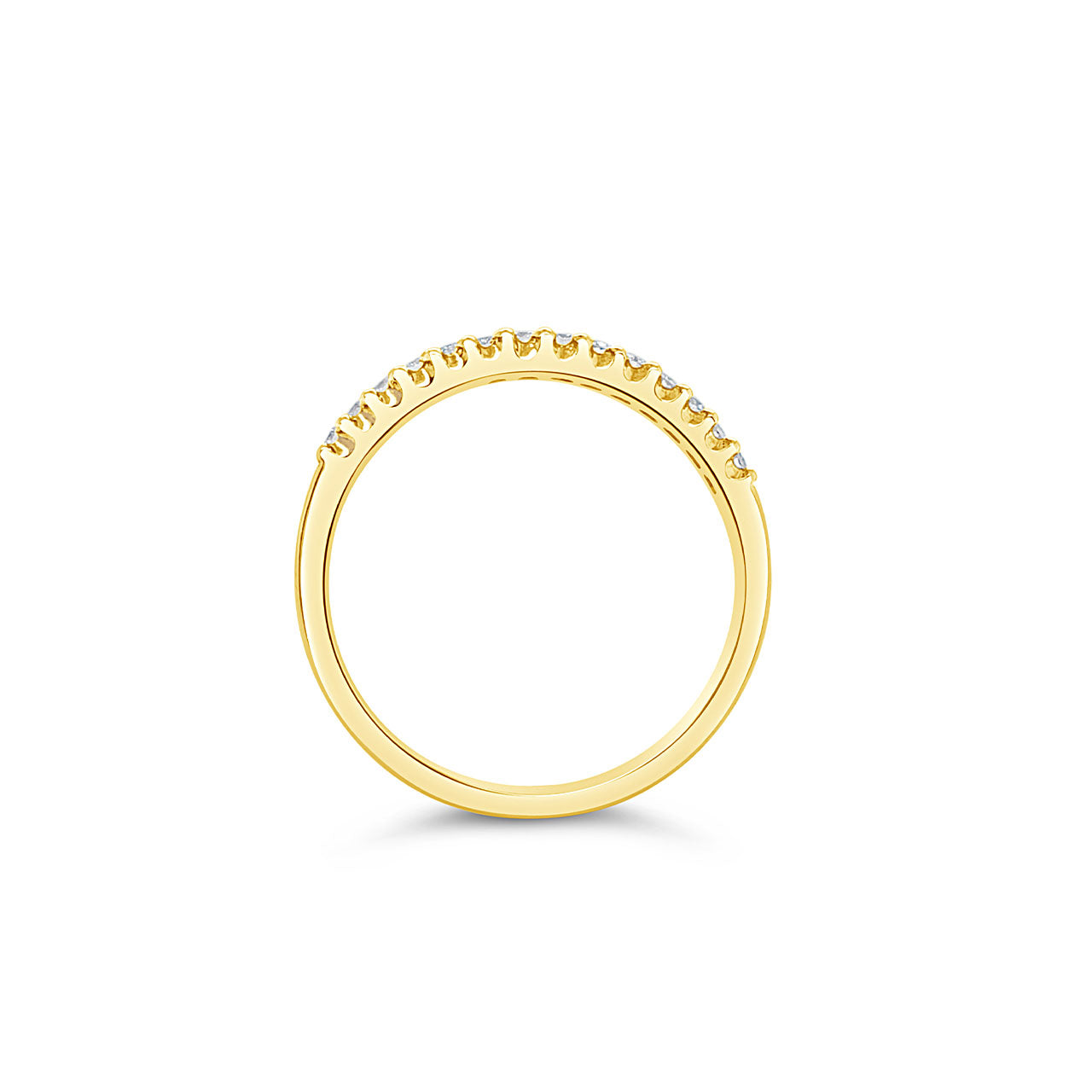 9k Yellow Gold Diamond Anniversary Band
