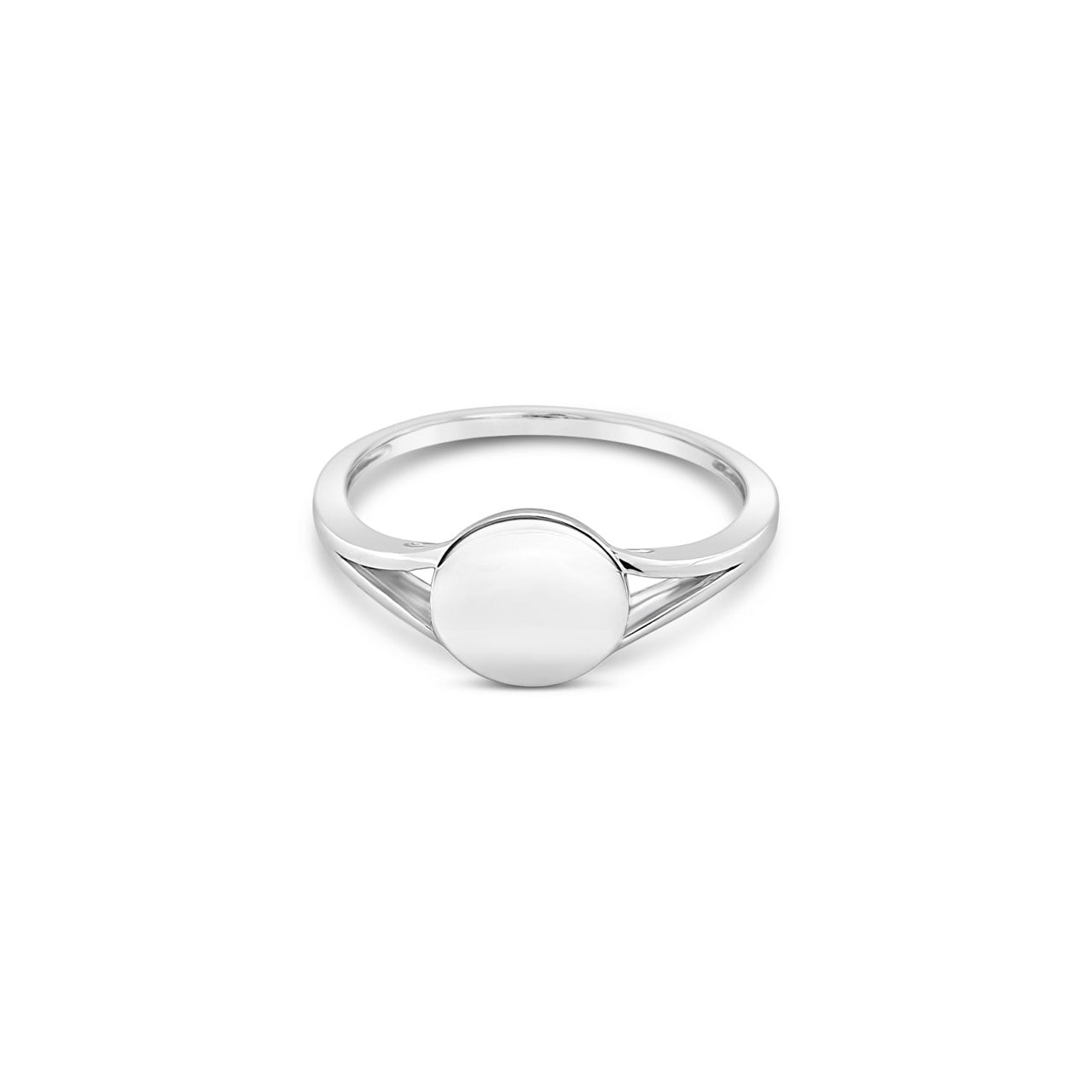 Sterling Silver Small Round Signet Ring
