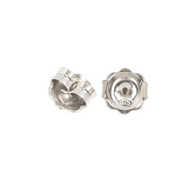 Sterling Silver 7x4mm Heavy Weight Butterfly Backs