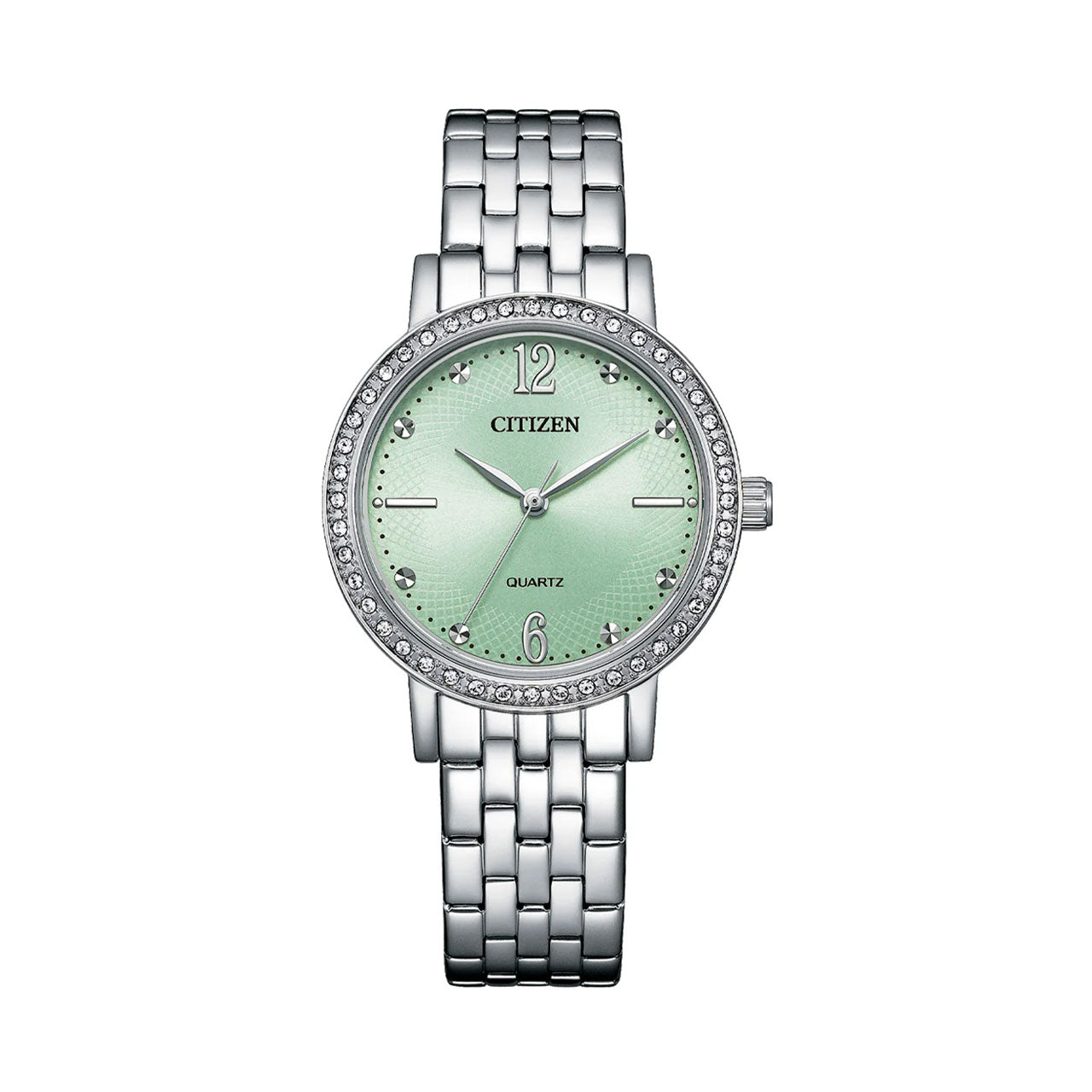 Citizen EL3100-55X Ladies Quartz Dress with Soft Green Dial Watch