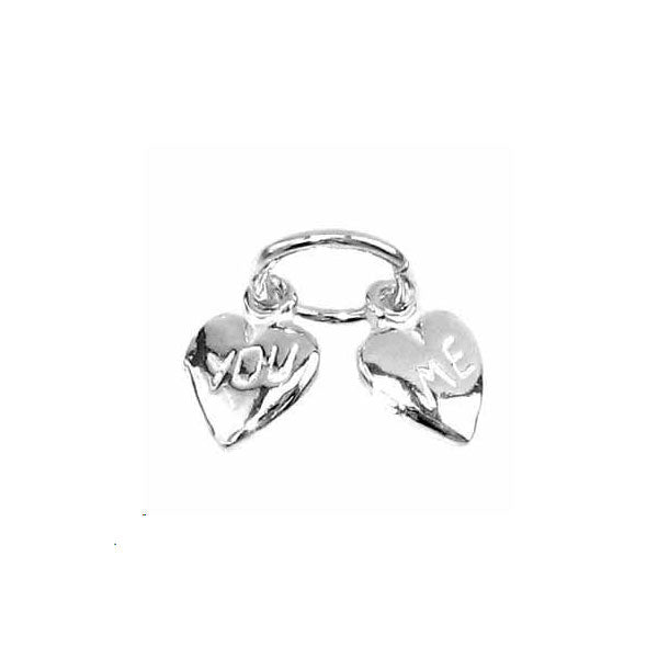 You & Me Hearts Charm