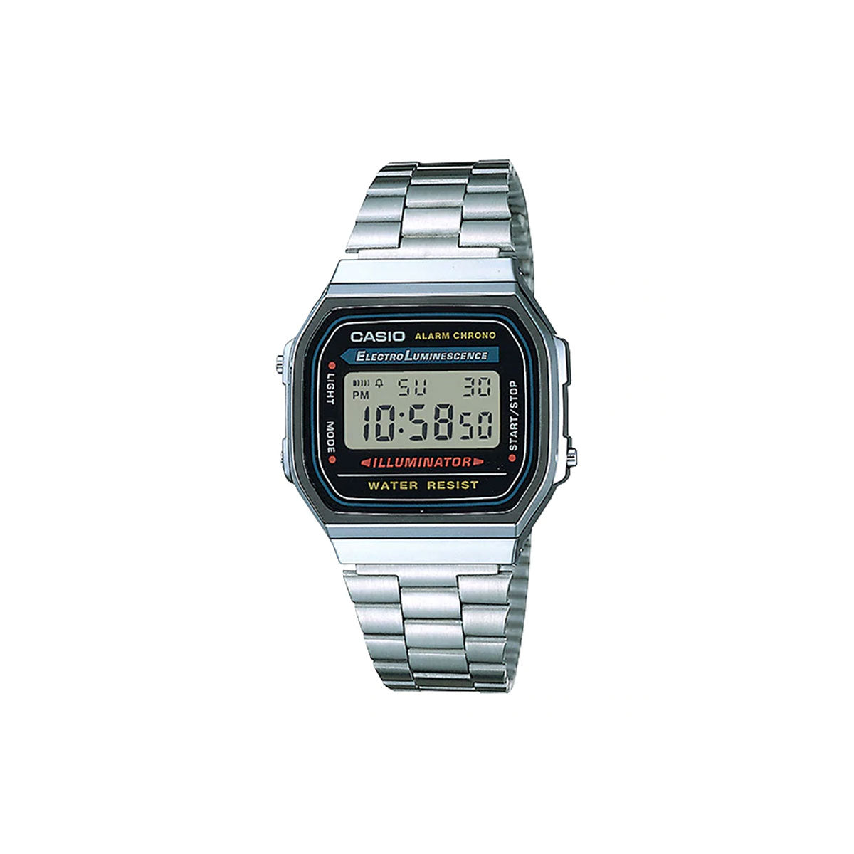 Casio Vintage Series Silver Digital Watch - A168WA-1W