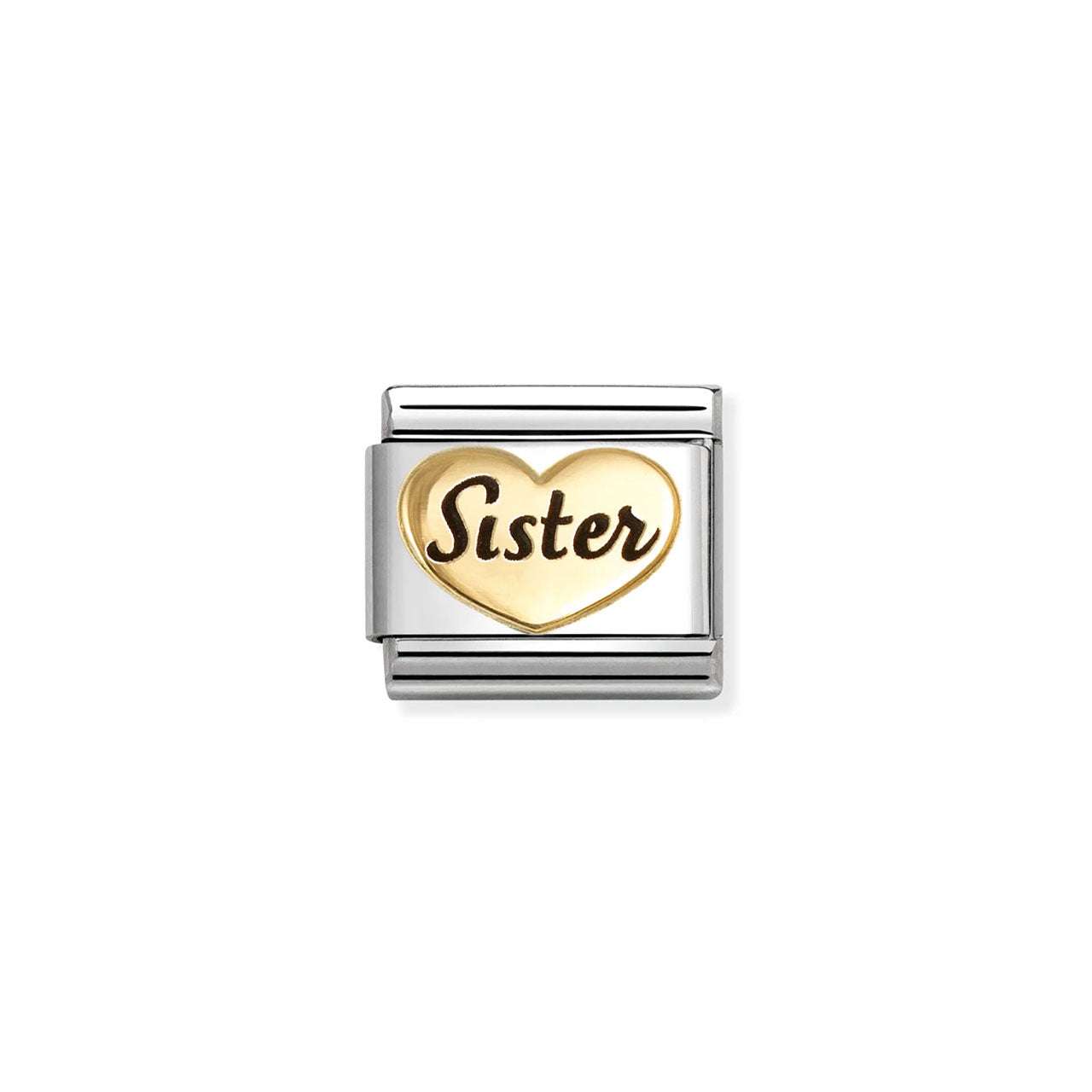 Composable Classic Link 030285/78 Sister Heart In 18K Gold & Enamel