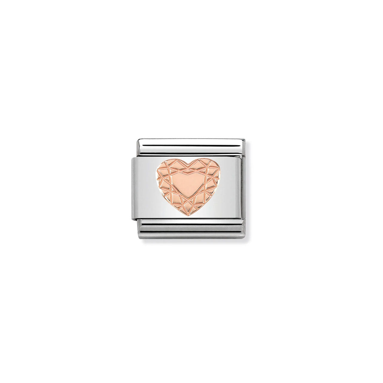 Composable Classic Link 430104/19 Diamond Heart In 9K Rose Gold