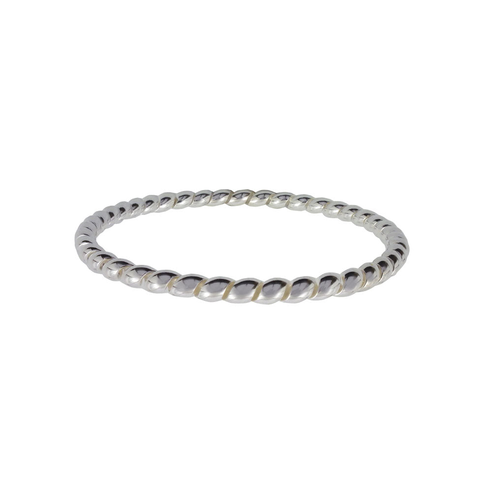 Sterling Silver Twist Bangle