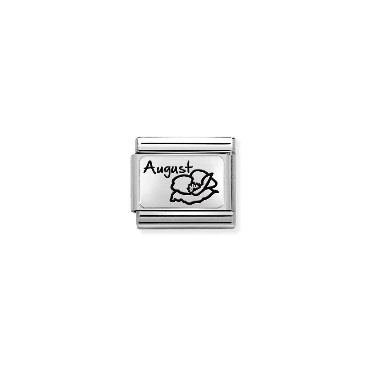 Composable Classic Link 330112/20 August Flower In 925 Silver