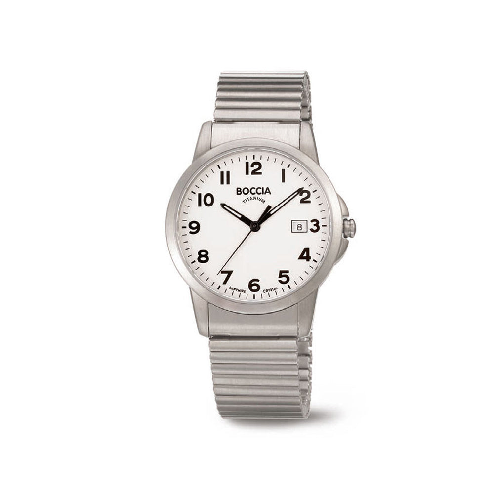 604-19 Titanium Watch with Expanding Strap