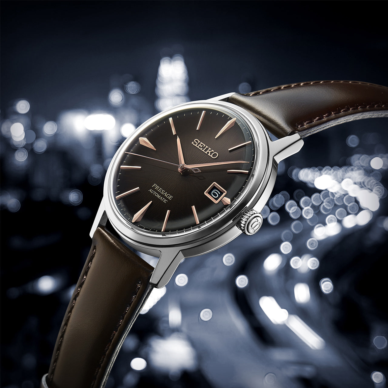 Seiko - SRPJ17J Mens Presage Cocktail Time ‘The Irish Coffee’ Automatic Watch