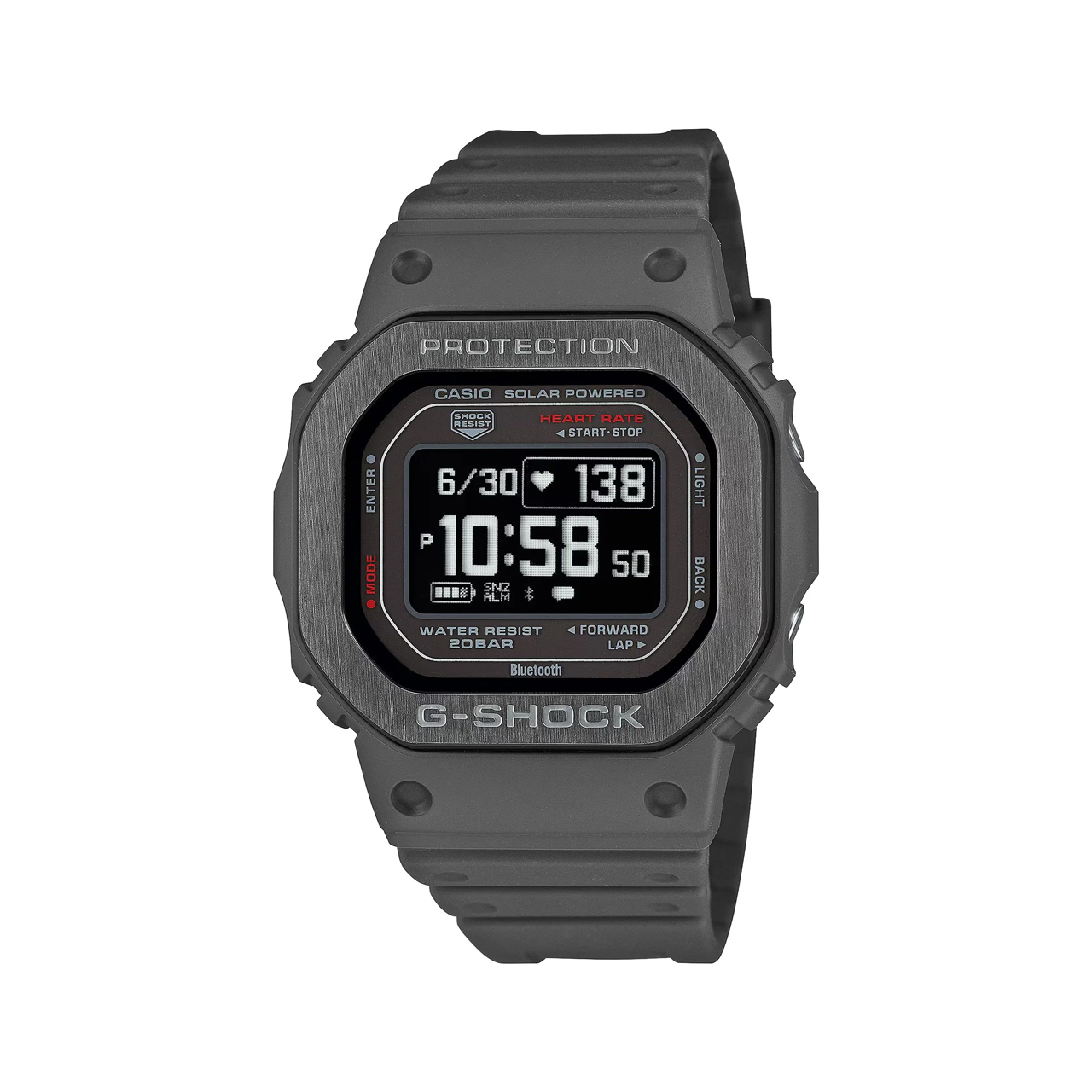 G-Shock G-Squad - Black Ion Plated Heart Rate Monitor Watch - DWH5600MB-8D