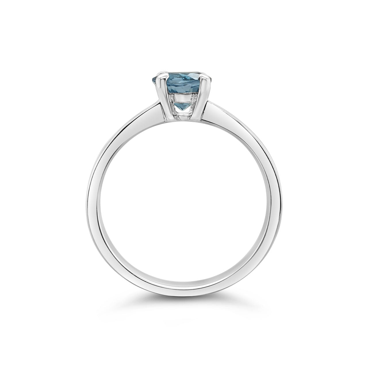 Sterling Silver Blue Topaz Dress Ring