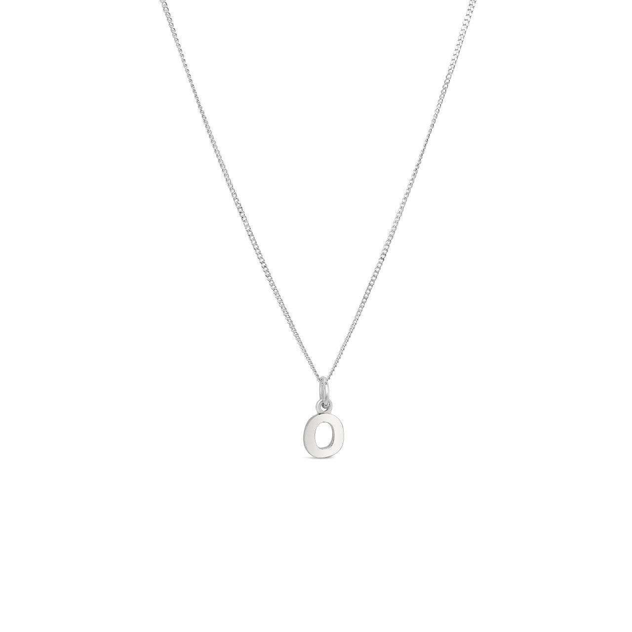 Sterling Silver Letter O Pendant
